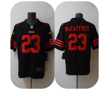 Men's San Francisco 49ers #23 Christian McCaffrey 2022 Black Vapor Untouchable Stitched Jersey