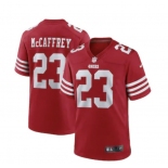 Men's San Francisco 49ers #23 Christian McCaffrey 2022 Red Vapor Untouchable Stitched Football Jersey