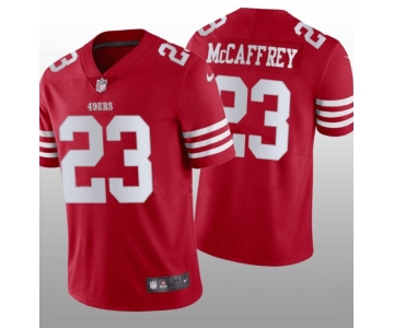 Men's San Francisco 49ers #23 Christian McCaffrey Red Vapor Untouchable Stitched Jersey