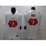 Men's San Francisco 49ers #97 Nick Bosa White 2020 Shadow Logo Vapor Untouchable Stitched NFL Nike Limited Jersey