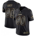 49ers #80 Jerry Rice Black Gold Men's Stitched Football Vapor Untouchable Limited Jersey