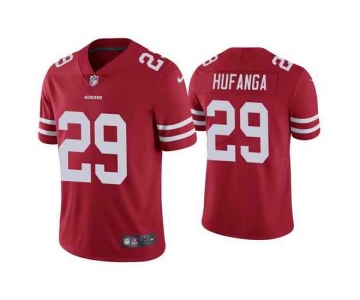 Men San Francisco 49ers #29 Talanoa Hufanga Red Vapor Limited Jersey