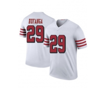 Men's San Francisco 49ers #29 Talanoa Hufanga White Stitched Jersey