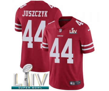 Nike 49ers #44 Kyle Juszczyk Red Super Bowl LIV 2020 Team Color Youth Stitched NFL Vapor Untouchable Limited Jersey