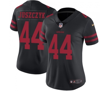 Women's Nike San Francisco 49ers #44 Kyle Juszczyk Black Alternate Stitched NFL Vapor Untouchable Limited Jersey