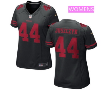 Women's San Francisco 49ers #44 Kyle Juszczyk Black Alternate Stitched NFL Nike Game Jersey