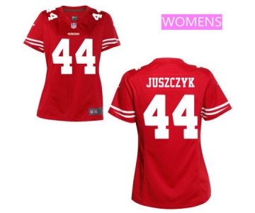 Women's San Francisco 49ers #44 Kyle Juszczyk Scarlet Red Team Color Stitched NFL Nike Game Jersey