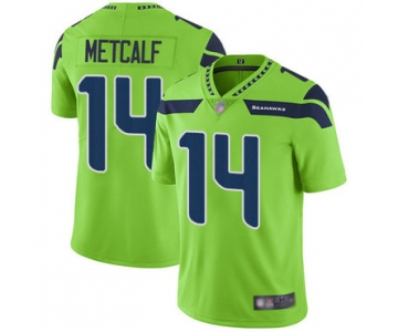 Seahawks #14 D.K. Metcalf Green Men's Stitched Football Limited Rush Jersey