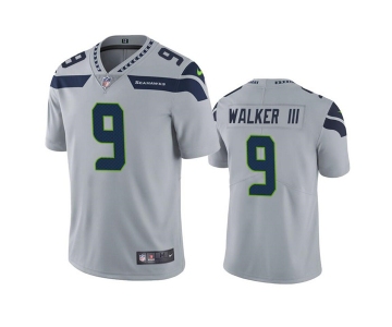 Men's Seattle Seahawks #9 Kenneth Walker III Grey Vapor Untouchable Limited Stitched Jersey