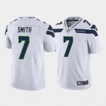 Men's Seattle Seahawks #7 Geno Smith White Vapor Untouchable Limited Stitched Jersey