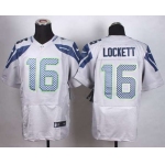 Men's Seattle Seahawks #16 Tyler Lockett Nike Gray Elite Jersey