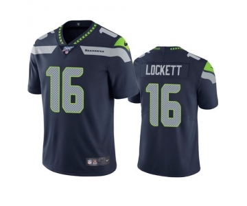 Nike Seahawks 16 Tyler Lockett Navy 100th Season Vapor Untouchable Limited Jersey