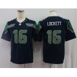 Nike Seahawks 16 Tyler Lockett Navy Vapor Untouchable Limited Jersey