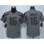 Women's Seattle Seahawks #16 Tyler Lockett Gray Gridiron Nike NFL Limited Jersey