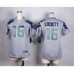 Women's Seattle Seahawks #16 Tyler Lockett Nike Gray Game Jersey