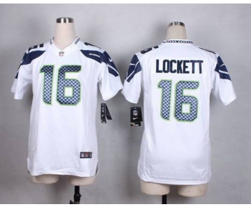 Women's Seattle Seahawks #16 Tyler Lockett Nike White Game Jersey