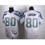 Nike Seattle Seahawks #80 Steve Largent Gray Elite Jersey