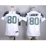 Women's Seattle Seahawks #80 Steve Largent Nike White Game Jersey