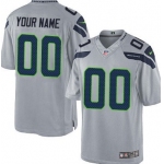 Kids' Nike Seattle Seahawks Customized Gray Limited Jersey