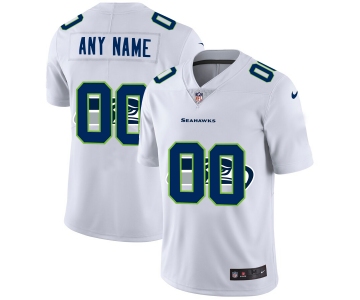 Nike Seattle Seahawks Customized White Team Big Logo Vapor Untouchable Limited Jersey