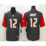 Men's Tampa Bay Buccaneers #12 Tom Brady 2020 Nike Pewter Inverted Legend Jersey