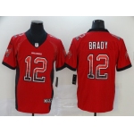 Men's Tampa Bay Buccaneers #12 Tom Brady Red 2020 Fashion Drift Color Rush Stitched NFL Nike Limited Jersey