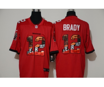 Men's Tampa Bay Buccaneers #12 Tom Brady Red 2020 NEW Vapor Untouchable Stitched NFL Nike Limited Fashion Jersey