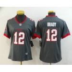 Women's Tampa Bay Buccaneers #12 Tom Brady Gray 2020 NEW Vapor Untouchable Stitched NFL Nike Limited Jersey