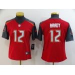 Women's Tampa Bay Buccaneers #12 Tom Brady Red 2020 Vapor Untouchable Stitched NFL Nike Limited Jersey