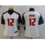 Women's Tampa Bay Buccaneers #12 Tom Brady White 2020 Vapor Untouchable Stitched NFL Nike Limited Jersey