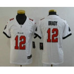 Youth Tampa Bay Buccaneers #12 Tom Brady White 2020 NEW Vapor Untouchable Stitched NFL Nike Limited Jersey