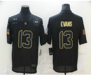 Men's Tampa Bay Buccaneers #13 Mike Evans Black 2020 Salute To Service Stitched NFL Nike Limited Jersey