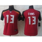 Nike Tampa Bay Buccaneers #13 Mike Evans 2014 Red Limited Womens Jersey