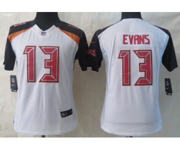 Nike Tampa Bay Buccaneers #13 Mike Evans 2014 White Limited Womens Jersey