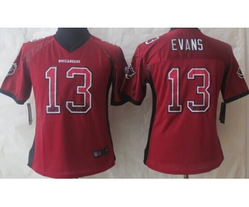 Nike Tampa Bay Buccaneers #13 Mike Evans Drift Fashion Red Womens Jersey