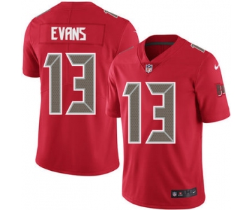 Nike Tampa Bay Buccaneers #13 Mike Evans Red Men's Stitched NFL Limited Rush Jersey