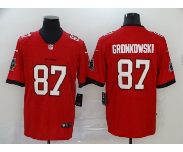 Men's Tampa Bay Buccaneers #87 Rob Gronkowski Red 2020 NEW Vapor Untouchable Stitched NFL Nike Limited Jersey