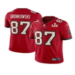 Men's Tampa Bay Buccaneers #87 Rob Gronkowski Red 2021 Super Bowl LV Stitched Vapor Untouchable Stitched Nike Limited NFL Jersey