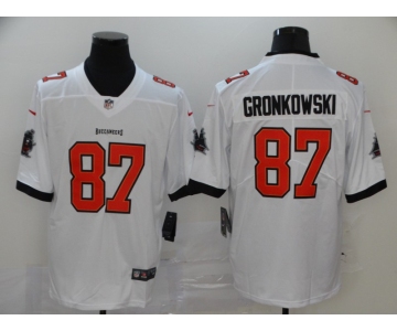 Men's Tampa Bay Buccaneers #87 Rob Gronkowski White 2020 NEW Vapor Untouchable Stitched NFL Nike Limited Jersey