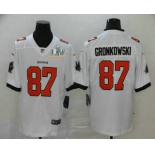 Men's Tampa Bay Buccaneers #87 Rob Gronkowski White 2021 Super Bowl LV Stitched Vapor Untouchable Stitched Nike Limited NFL Jersey