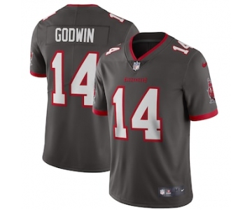 Men's Nike Tampa Bay Buccaneers #14 Chris Godwin Pewter Alternate Vapor Limited Jersey