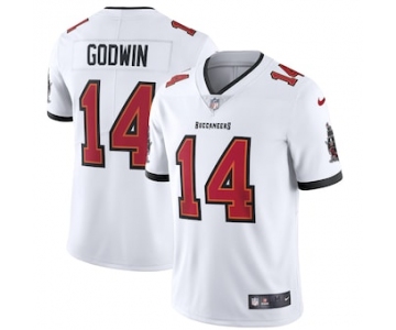 Men's Nike Tampa Bay Buccaneers#14 Chris Godwin White Vapor Limited Jersey