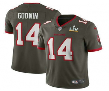 Men's Tampa Bay Buccaneers #14 Chris Godwin Grey 2021 Super Bowl LV Vapor Untouchable Stitched Nike Limited NFL Jersey