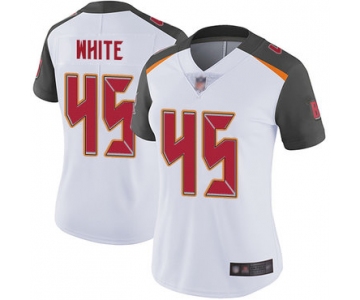 Buccaneers #45 Devin White White Women's Stitched Football Vapor Untouchable Limited Jersey