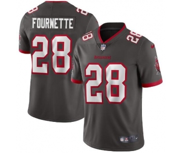 Men's Tampa Bay Buccaneers #28 Leonard Fournette New Grey Vapor Untouchable Limited Stitched Jersey