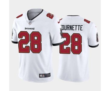 Men's Tampa Bay Buccaneers #28 Leonard Fournette New White Vapor Untouchable Limited Stitched Jersey