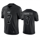 Men's Tampa Bay Buccaneers #7 Leonard Fournette Black Reflective Limited Stitched Jersey