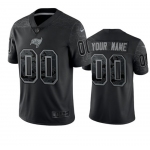 Men's Tampa Bay Buccaneers Active Player Custom Black Reflective Limited Stitched Jersey