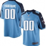 Kids' Nike Tennessee Titans Customized Light Blue Limited Jersey