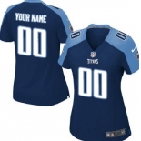 Kids' Nike Tennessee Titans Customized Navy Blue Game Jersey